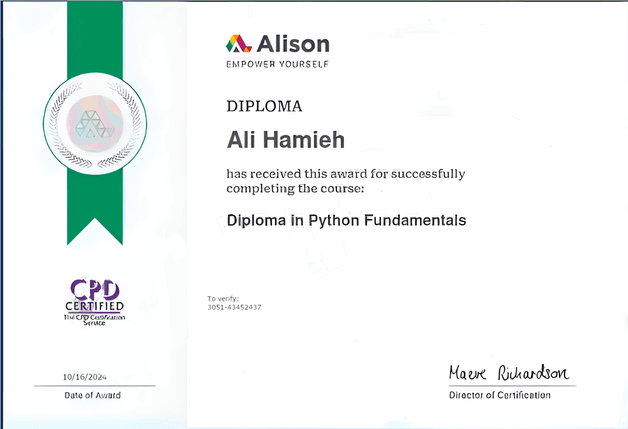 Alison — Python